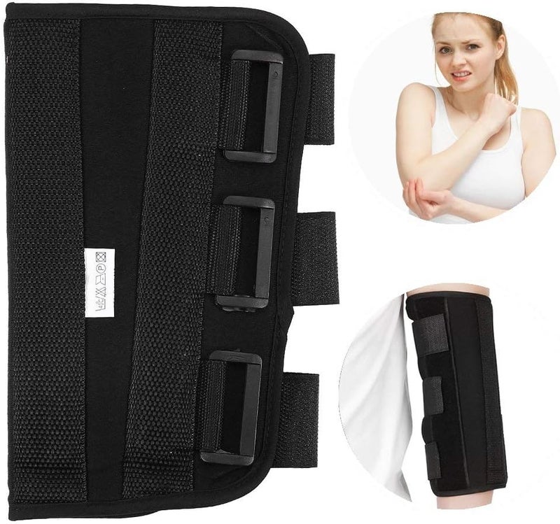 woobles Elbow Support PM Night Splint, Hinged Elbow Arm Forarm Braces Support Splint Orthosis Orthotics Band Pad Belt Adjustable Immobilizer Strap Wrap Sleeve Protector (M) - Image 1